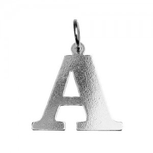 Pendant - letter A*sterling silver AG 925*BL A - 0,4 mm