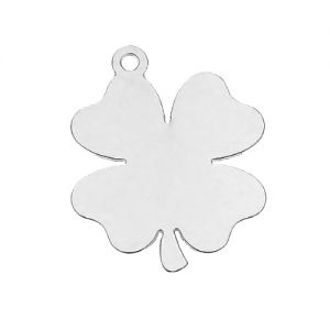 Pendant - clover for engraving*sterling silver AG 925*CLOVER 1 - 0,4 mm