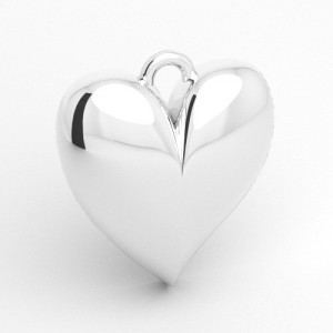 Pendant - heart*sterling silver AG 925*S-CHARM 838
