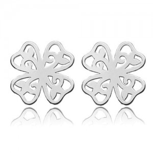 Stud earring - clover*sterling silver AG 925*SZ 21