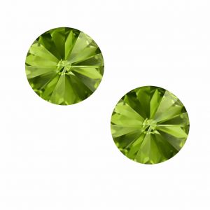Round Rivoli stone 10.54 mm Olivine F - 1122 SS 47 OLIVINE F
