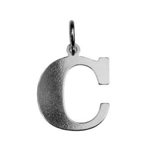 Pendant - letter C*sterling silver AG 925*BL C - 0,4 mm
