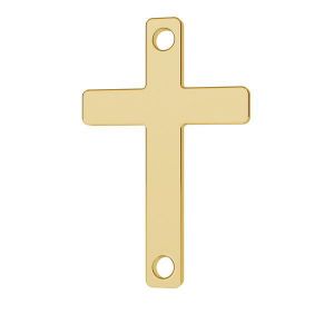 Cross pendant connector gold 14K, LKZ-01570 - 0,30