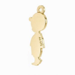 Gold pendant - boy*gold AU 375*LKZ9K-30025 - 0,30 7x19 mm