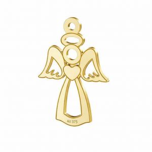 Gold filigree pendant - angel*gold AU 375*LKZ9K-30016 - 0,30 13x18,5 mm