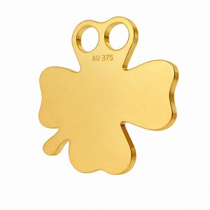 Gold clover pendant*gold AU 375*LKZ9K-30002 - 0,30 12x12 mm