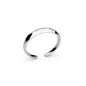 Universal ring - faceted*sterling silver AG 925*U-RING ODL-01655 3,5x19,5 mm