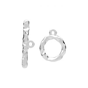 Toggle clasp set*sterling silver AG 925*ZAM 12 SET ODL-01373 5,3x15,2 mm