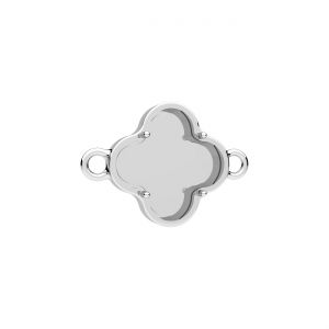 Pendant - setting for round natural stones 6 mm*sterling silver AG 925*CON-2 OWS-01147 11,7x16,4 mm