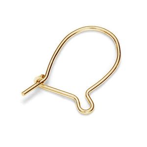 Closed ear wire*brass*BRASS BZ 7 0.7x11x18.5 mm