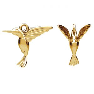Pendant - hummingbird*brass*BRASS ODL-00058 14.5x15 mm