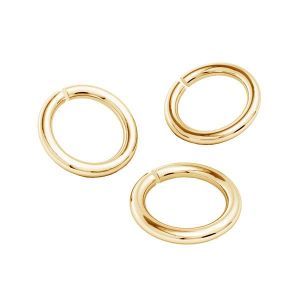 Hard wire cut jump ring*brass*BRASS KC 0.80x2.15 mm