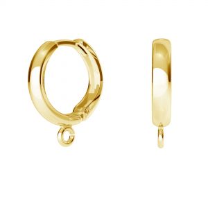 ODL-00732 BZO 1, Hoop leverback with loop, streling silver 925