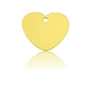 Pendant - heart for engraving*brass*BL 8 - 0,4 mm
