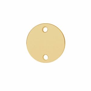 Round pendant connector*brass*BRASS LKM-3395 - 0,50 10x10 mm