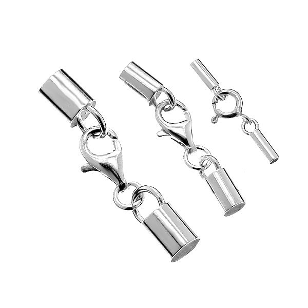 barrel end caps with clasp