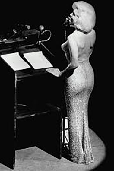 Marilyn Monroe Swarovskki crystal dress