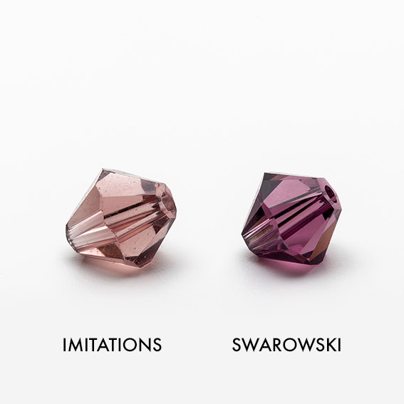 How can you tell if Swarovski crystals are fake?