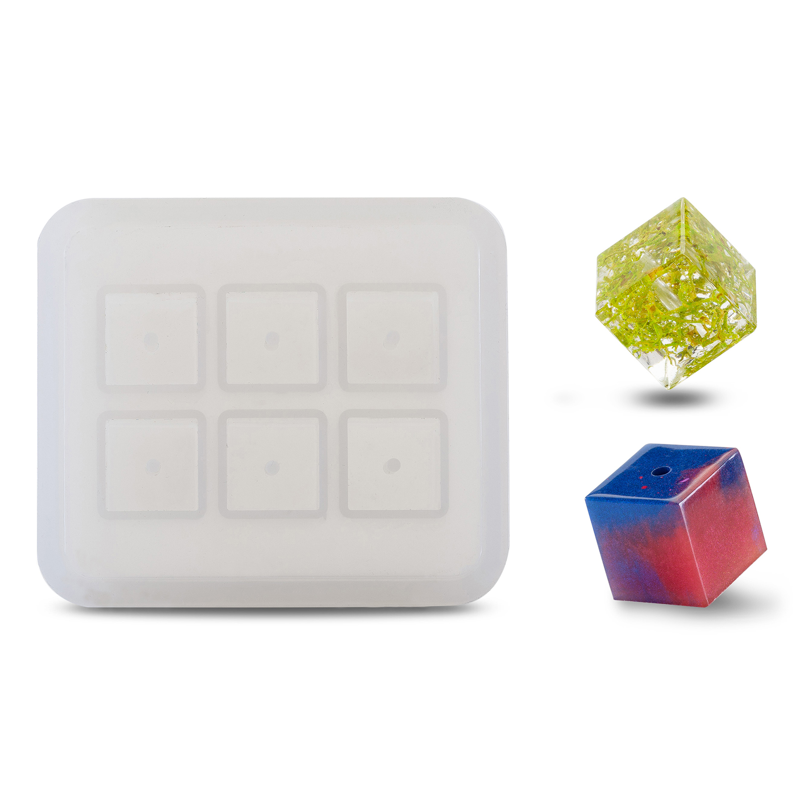 CUBE BEADS SILICONE MOULDS FOR EPOXY RESIN