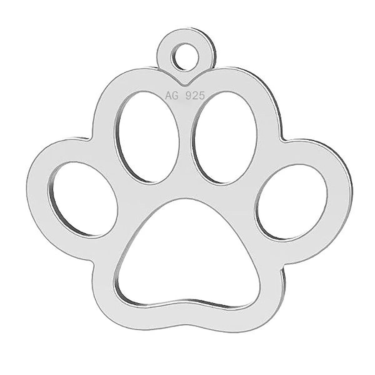 silver dog tag
