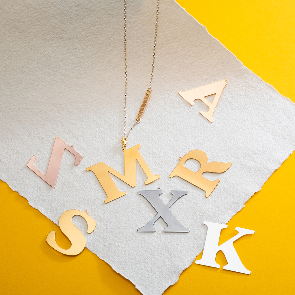 necklace with initials