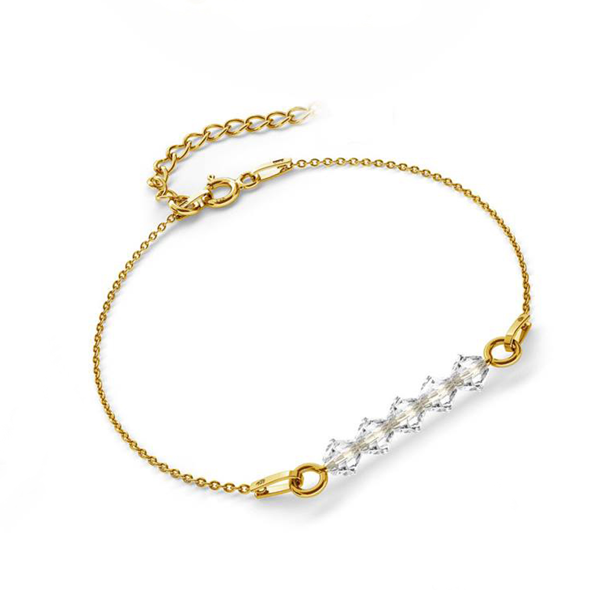bicone beads bracelet