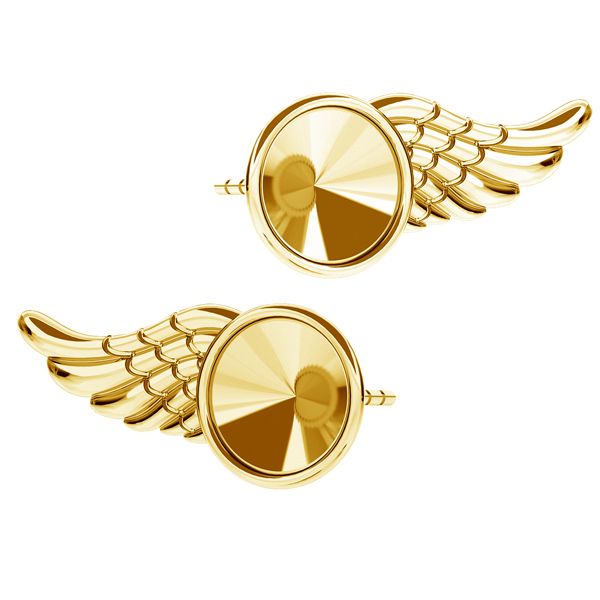 rivoli wing stud earrings