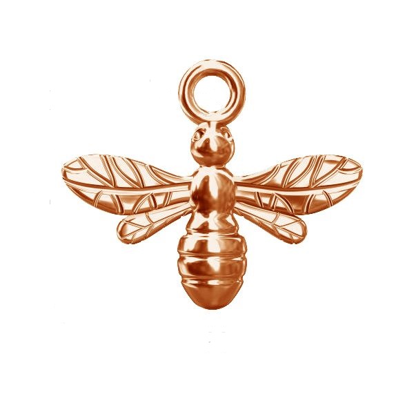 rose gold plated bee pendant