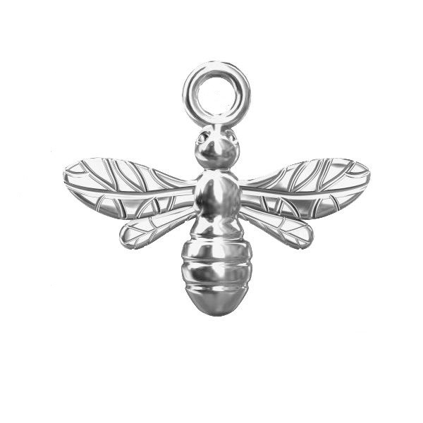 silver insect pendant