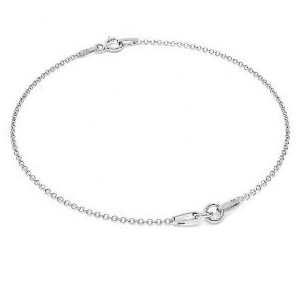 fine cable chain bracelet blank